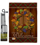 Fall Wreath - Thanksgiving Fall Vertical Impressions Decorative Flags HG113036 Imported