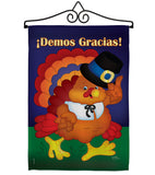 ¡Demos Gracias! - Thanksgiving Fall Vertical Impressions Decorative Flags HG113037S Made In USA