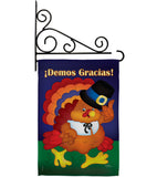 ¡Demos Gracias! - Thanksgiving Fall Vertical Impressions Decorative Flags HG113037S Made In USA