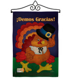 ¡Demos Gracias! - Thanksgiving Fall Vertical Impressions Decorative Flags HG113037S Made In USA