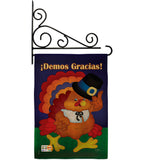 ¡Demos Gracias! - Thanksgiving Fall Vertical Impressions Decorative Flags HG113037S Made In USA