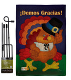 ¡Demos Gracias! - Thanksgiving Fall Vertical Impressions Decorative Flags HG113037S Made In USA