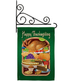 Thanksgiving Feast - Thanksgiving Fall Vertical Impressions Decorative Flags HG113039 Made In USA