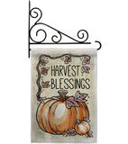 Harvest Blessings - Thanksgiving Fall Vertical Impressions Decorative Flags HG113053 Made In USA