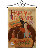 Perfect Side Dish - Thanksgiving Fall Vertical Impressions Decorative Flags HG113058 Made In USA