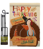 Perfect Side Dish - Thanksgiving Fall Vertical Impressions Decorative Flags HG113058 Made In USA