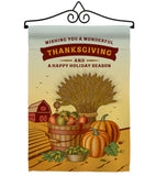 Thanksgiving Holiday - Thanksgiving Fall Vertical Impressions Decorative Flags HG113083 Made In USA