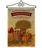 Thanksgiving Holiday - Thanksgiving Fall Vertical Impressions Decorative Flags HG113083 Made In USA