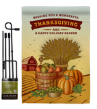 Thanksgiving Holiday - Thanksgiving Fall Vertical Impressions Decorative Flags HG113083 Made In USA