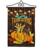 Thanksgiving Wish - Thanksgiving Fall Vertical Impressions Decorative Flags HG113084 Made In USA