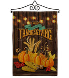 Thanksgiving Wish - Thanksgiving Fall Vertical Impressions Decorative Flags HG113084 Made In USA