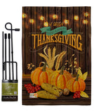 Thanksgiving Wish - Thanksgiving Fall Vertical Impressions Decorative Flags HG113084 Made In USA