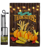 Thanksgiving Wish - Thanksgiving Fall Vertical Impressions Decorative Flags HG113084 Made In USA