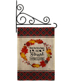 Blessed Thanksgiving - Thanksgiving Fall Vertical Impressions Decorative Flags HG113085 Made In USA