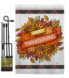Grateful Thanksgiving - Thanksgiving Fall Vertical Impressions Decorative Flags HG113088 Made In USA
