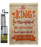 Be Thanksful - Thanksgiving Fall Vertical Impressions Decorative Flags HG113089 Made In USA