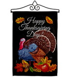 Thanksgiving Turkey - Thanksgiving Fall Vertical Impressions Decorative Flags HG113103 Made In USA