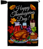 Thanksgiving Dinner - Thanksgiving Fall Vertical Impressions Decorative Flags HG113104 Made In USA