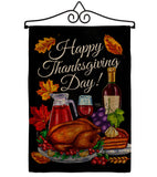 Thanksgiving Dinner - Thanksgiving Fall Vertical Impressions Decorative Flags HG113104 Made In USA