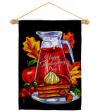 Thanksgiving Pie - Thanksgiving Fall Vertical Impressions Decorative Flags HG113105 Made In USA