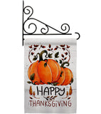 Thanksful Blessed - Thanksgiving Fall Vertical Impressions Decorative Flags HG113106 Made In USA