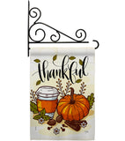 Thankful - Thanksgiving Fall Vertical Impressions Decorative Flags HG113107 Made In USA