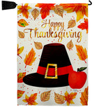 Capotain Thanksgiving - Thanksgiving Fall Vertical Impressions Decorative Flags HG113109 Made In USA