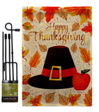 Capotain Thanksgiving - Thanksgiving Fall Vertical Impressions Decorative Flags HG113109 Made In USA