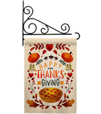 Thankful Giving - Thanksgiving Fall Vertical Impressions Decorative Flags HG113110 Made In USA
