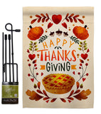 Thankful Giving - Thanksgiving Fall Vertical Impressions Decorative Flags HG113110 Made In USA