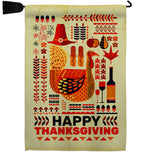 Ready For Thanksgiving - Thanksgiving Fall Vertical Impressions Decorative Flags HG120006 Made In USA