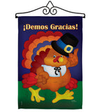 ¡Demos Gracias! - Thanksgiving Fall Vertical Impressions Decorative Flags HG120027 Made In USA