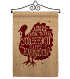 A Part From Turkey - Thanksgiving Fall Vertical Impressions Decorative Flags HG137118 Made In USA