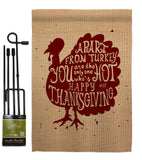 A Part From Turkey - Thanksgiving Fall Vertical Impressions Decorative Flags HG137118 Made In USA