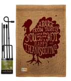 A Part From Turkey - Thanksgiving Fall Vertical Impressions Decorative Flags HG137118 Made In USA