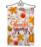 Thanksgiving Leaves - Thanksgiving Fall Vertical Impressions Decorative Flags HG137241 Made In USA