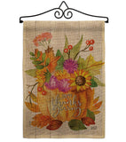 Thanksgiving Bouquet - Thanksgiving Fall Vertical Impressions Decorative Flags HG137283 Made In USA