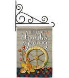 Thanksgiving Fall - Thanksgiving Fall Vertical Impressions Decorative Flags HG137287 Made In USA