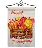 Thanksgiving Pumpkin - Thanksgiving Fall Vertical Impressions Decorative Flags HG137303 Made In USA