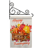 Thanksgiving Pumpkin - Thanksgiving Fall Vertical Impressions Decorative Flags HG137303 Made In USA