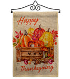 Thanksgiving Pumpkin - Thanksgiving Fall Vertical Impressions Decorative Flags HG137303 Made In USA