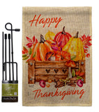 Thanksgiving Pumpkin - Thanksgiving Fall Vertical Impressions Decorative Flags HG137303 Made In USA