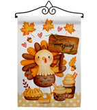 Sweet Turkey - Thanksgiving Fall Vertical Impressions Decorative Flags HG137630 Made In USA