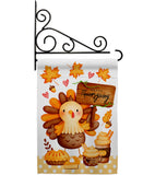 Sweet Turkey - Thanksgiving Fall Vertical Impressions Decorative Flags HG137630 Made In USA