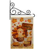 Sweet Turkey - Thanksgiving Fall Vertical Impressions Decorative Flags HG137630 Made In USA