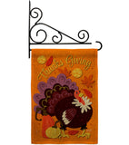 Thanks Giving Turkey - Thanksgiving Fall Vertical Impressions Decorative Flags HG137640 Made In USA