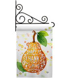 Happy Thanks Giving - Thanksgiving Fall Vertical Impressions Decorative Flags HG192253 Made In USA