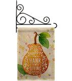 Happy Thanks Giving - Thanksgiving Fall Vertical Impressions Decorative Flags HG192253 Made In USA