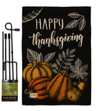 Suzani Thanksgiving - Thanksgiving Fall Vertical Impressions Decorative Flags HG192258 Made In USA