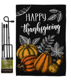Suzani Thanksgiving - Thanksgiving Fall Vertical Impressions Decorative Flags HG192258 Made In USA